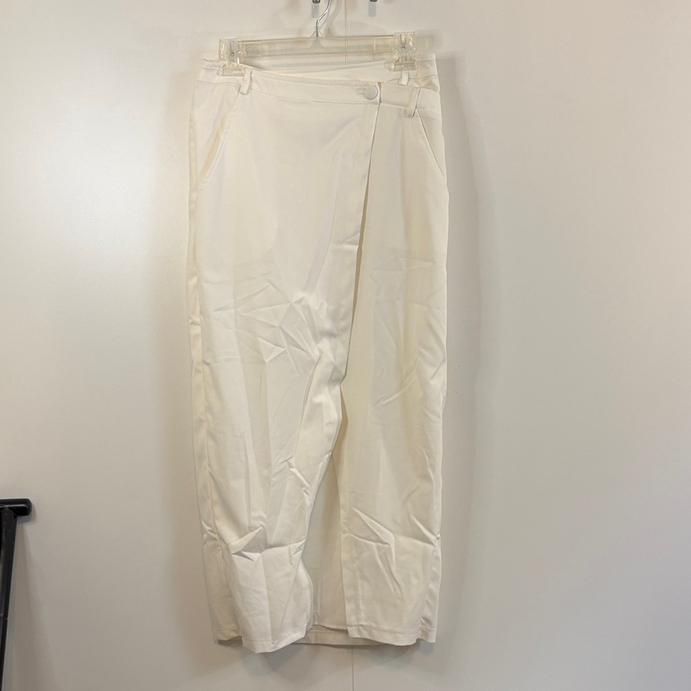 SABO Elegant Ivory Asymmetrical Skirt size US6
